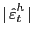 $ \vert\mathop {\hat {\varepsilon }}\nolimits_{t}^{h}\vert$